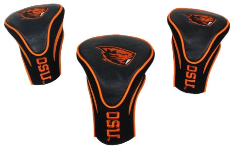 Orange and Black Beavers Head Cover Three-Pack